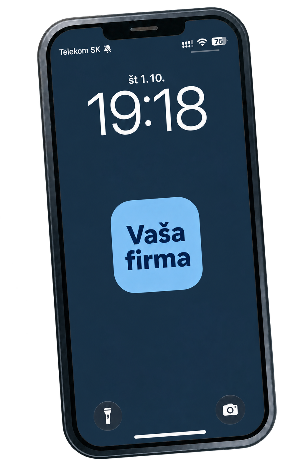Ukážka telefónu s ikonou Vaša firma