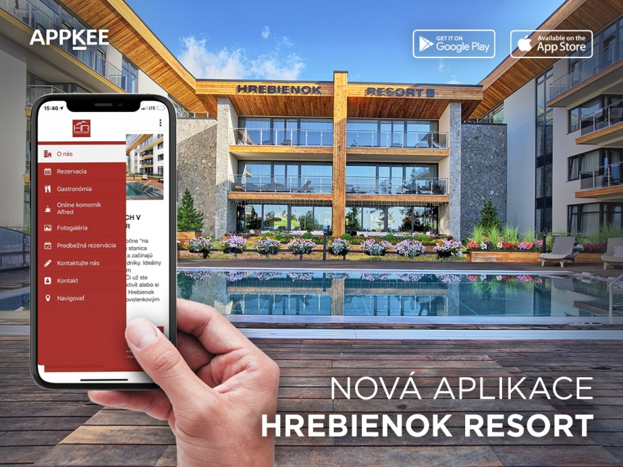 Pôvodná ukážka aplikácie Hrebienok Resort