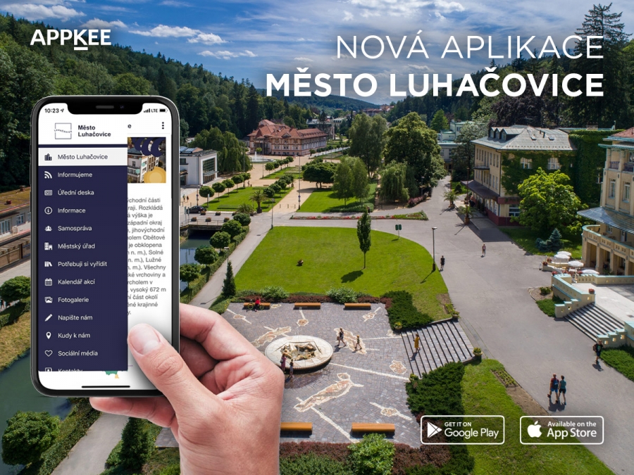 Pôvodná ukážka aplikácie Mesto Luhačovice
